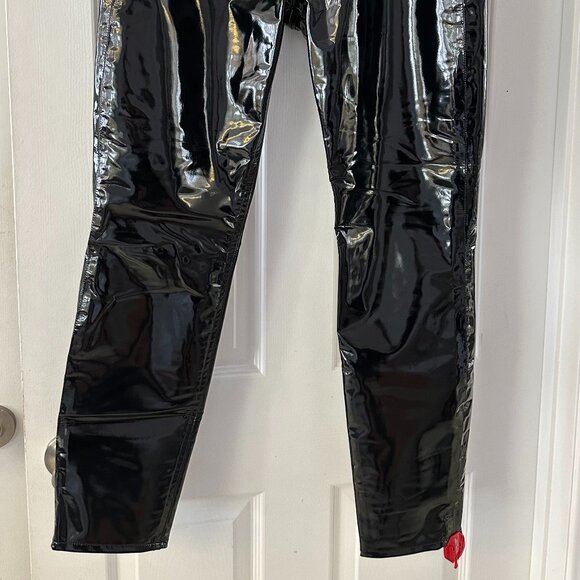 Rag & Bone Super HR Ankle Skinny VINYL Black - Picture 4 of 5